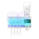 Suporte Automático UV Antibacteriano para Escova de Dentes com Aplicador de Pasta