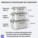 Kit FreshBox 3 – Organizadores Herméticos para Geladeira