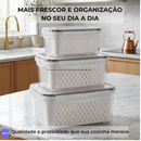 Kit FreshBox 3 – Organizadores Herméticos para Geladeira