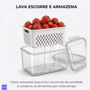 Kit FreshBox 3 – Organizadores Herméticos para Geladeira